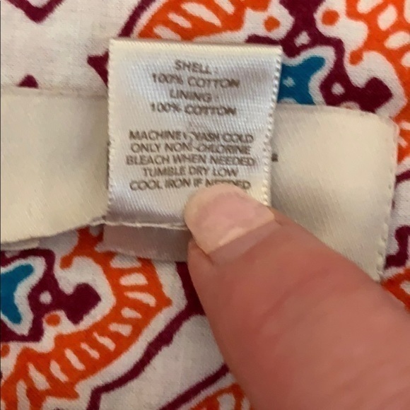 Loft White with Orange Purple & Blue Pattern Skirt - Picture 6 of 6